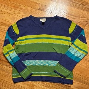 Sigrid Olsen sport- v-neck sweater- size M